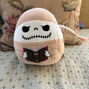 Squishmallow Plush Toy with Book Jack Skellington Nightmare before Christmas